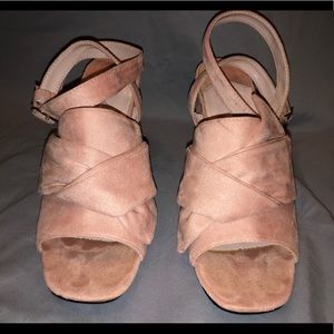 Pink Suede Heels